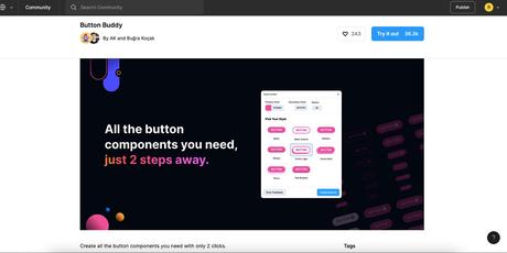 Plugin Figma Button Buddy.