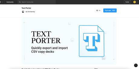 Plugin Figma Text Porter