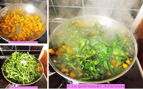 Courge et chou à la sauce crémeuse aux noix (Vegan)