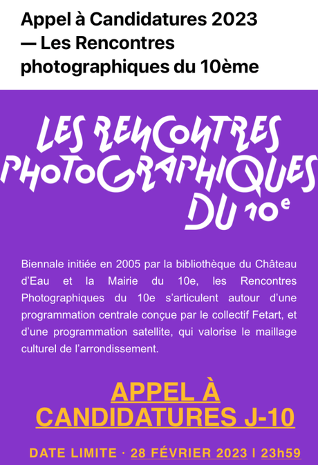 Les rencontres photographiques du 10me