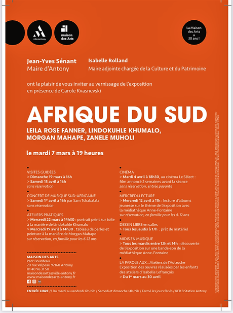 Maison des Arts à Antony – « Afrique du sud  » à partir du 7 Mars 2023.