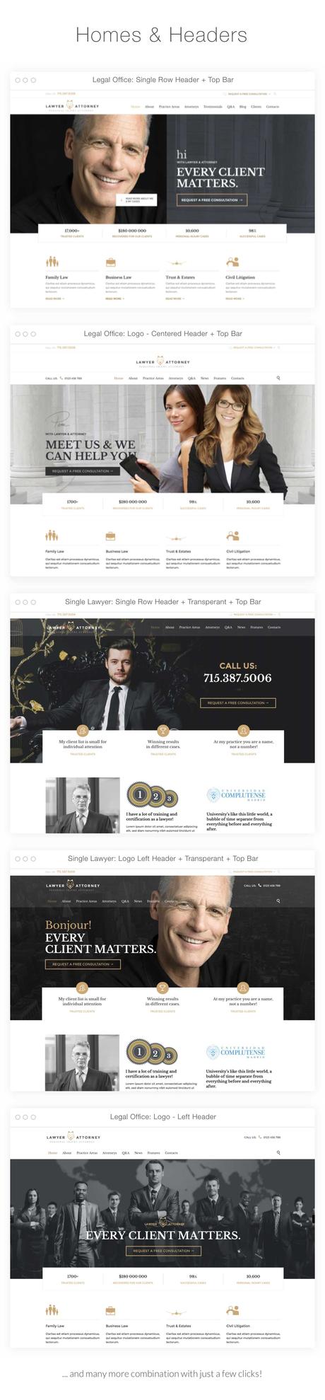 Avocat – Thème WordPress standard