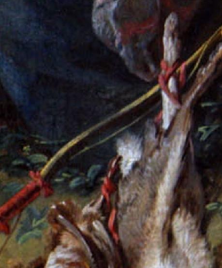 Boucher_1742 Diane_sortant_du_bain_Louvre detail gibier