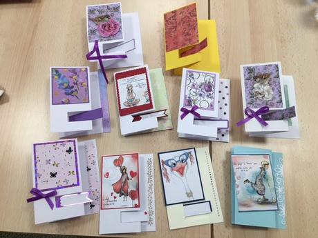 Mes ouvrages - Les cartes faites au club vendredi 10 février