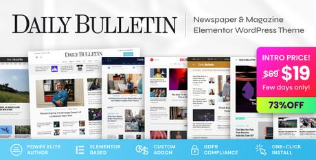 Daily Bulletin – Thème WordPress pour magazines et journaux