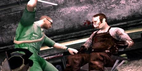 Capture d'écran de Cash combattant un ennemi dans Manhunt Video Game.