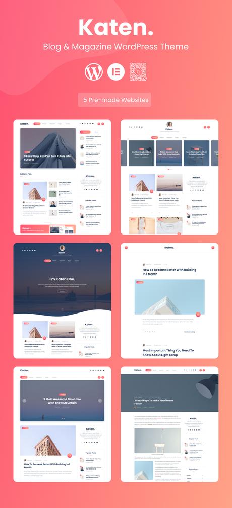 Katen – Thème WordPress pour blogs et magazines Katen - Thème WordPress pour blogs et magazines - 4