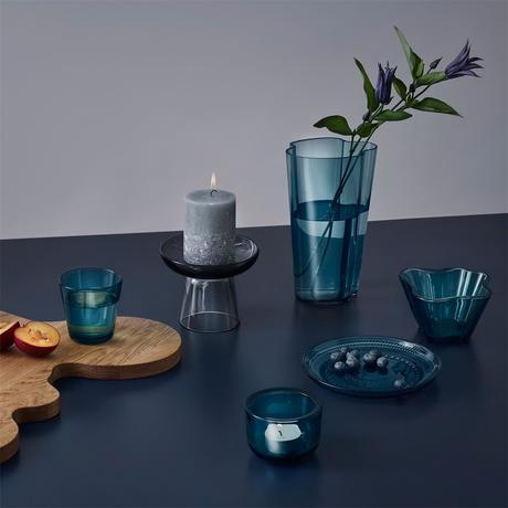 iittala histoire vase Alvar Aalto Savoy bleu