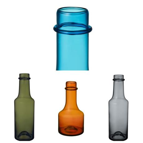 bouteille verre Iittala bleu roi