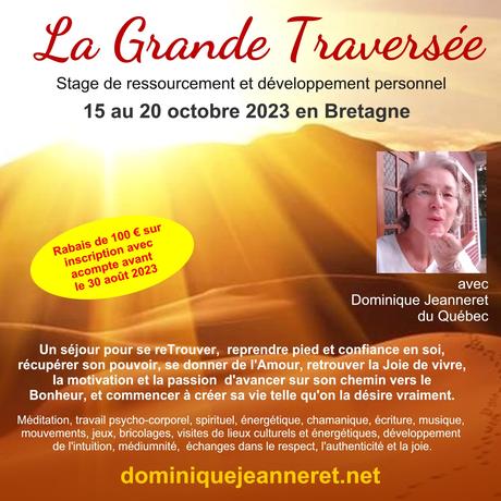 15 au 20 octobre 2023 : Stage La Grande Traversée en Bretagne avec Dominique Jeanneret