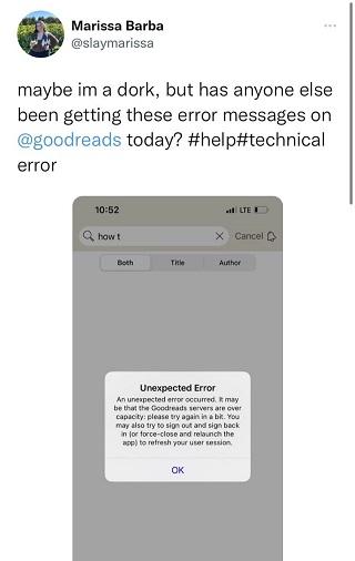 goodreads-erreur-inattendue