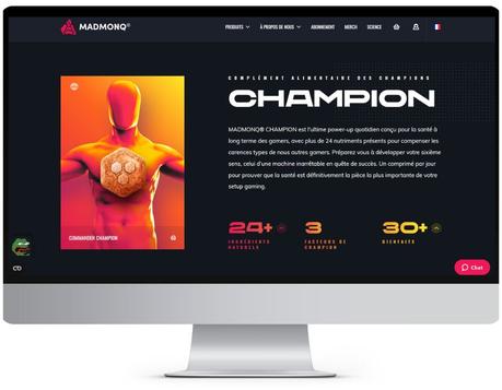 MADMONQ CHAMPION complément alimentaire pour les gamers