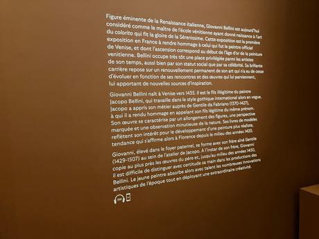 Musée Jacquemart André  » Giovanni BELLINI  » Influences croisées – depuis le 3 Mars 2023.
