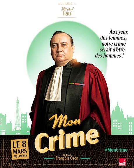 Affiches personnages US pour Mon Crime de François Ozon
