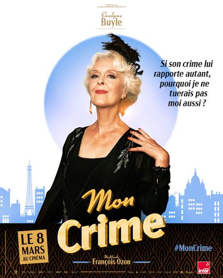 Affiches personnages US pour Mon Crime de François Ozon