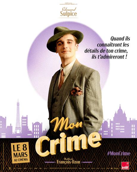 Affiches personnages US pour Mon Crime de François Ozon