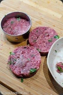 Burger gaufre de patate douce