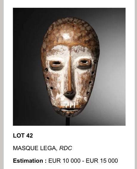 Annonce ArtKhade – Giquello & Associés – Arts d’Afrique et d’Océanie – le 14 Mars 2023.