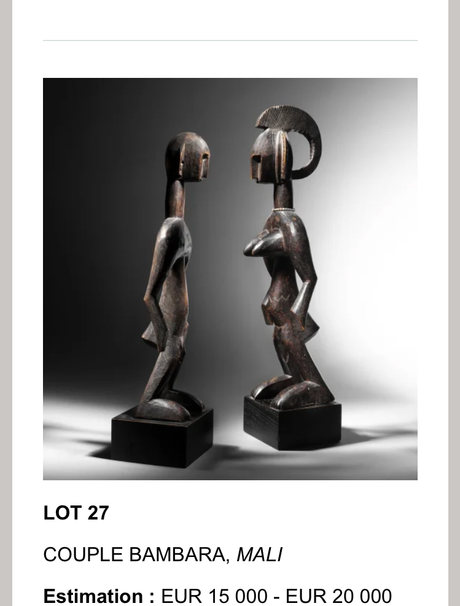 Annonce ArtKhade – Giquello & Associés – Arts d’Afrique et d’Océanie – le 14 Mars 2023.