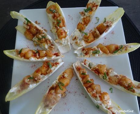 Endives aux poires, noix et Taleggio
