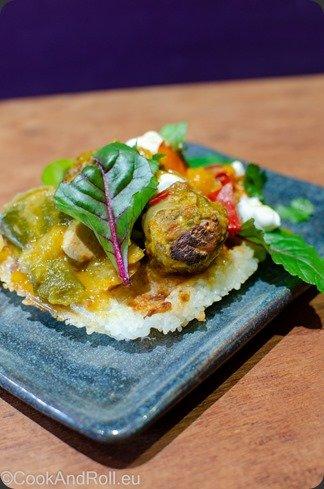 Gaufre de riz (et curry rouge)