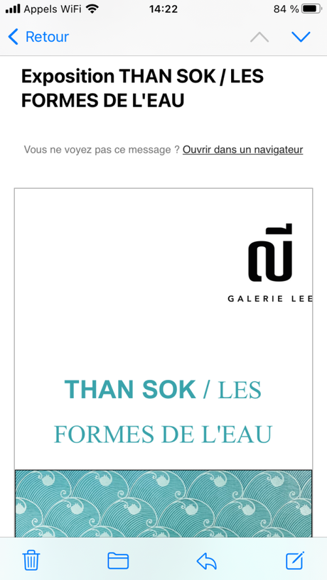 Galerie Lee   exposition  THAN SOK « Les formes de l’eau »