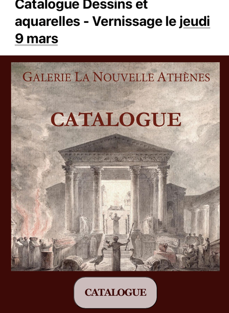 Galerie La Nouvelle Athènes – « dessins et aquarelles du XIXe » — 10 au 31 Mars 2023.