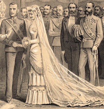 Mai 1881 — Trauung von Kronprinz Rudolf mit Prinzessin Stephanie von Belgien / Mariage de Stéphanie de Belgique avec l'archiduc Rodolphe
