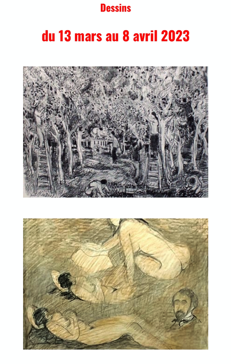 Galerie La Capitale –  » Dessins » du 13 Mars au 8 Avril 2023.