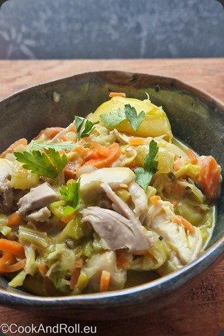 Waterzooi de poulet à la gantoise