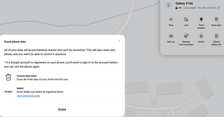 Comment localiser votre smartphone Android lorsqu’il est perdu Effacer le téléphone Samsung