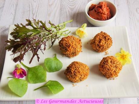 Boulettes de lentilles à la croûte de graines (Vegan)