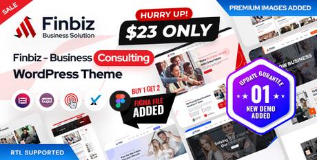 Finbiz – Thème WordPress pour les entreprises de conseil