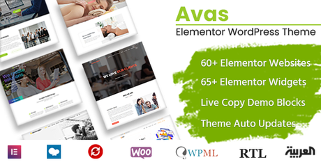 Avas – Thème WordPress Elementor