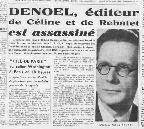 1945 - Fabrègues – Jouvenel – Sartre – Denoël