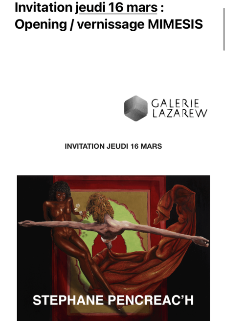 Galerie  Lazarew    » MIMESIS  » à partir du 16 Mars 2023.