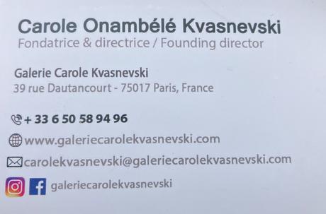 Galerie Carole Kvasnevki ( une exposition à découvrir )