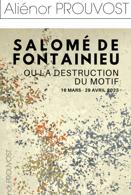Galerie Aliénor Prouvost « exposition Salomé de Fontainieu «