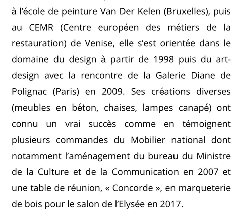 Galerie Aliénor Prouvost « exposition Salomé de Fontainieu «