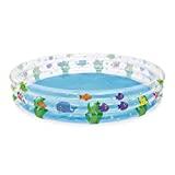 Quels sont les différents types de piscines ? Bestway 51005 Piscine gonflable ronde Deep Dive 3 boudins 183 x 30 cm