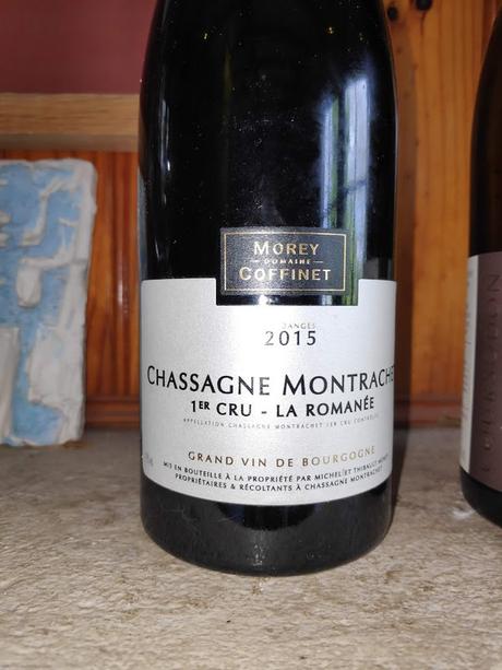 Morey Coffinet : Chassagne-Montrachet : Premier Cru La Romanée 2015, Saint Joseph : Coursodon : La Sensonne 2010 IMG_20230315_151027