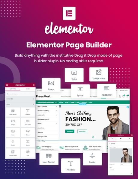 PressMart avec Elementor Page Builder