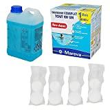 Quels sont les coûts d’entretien d’une piscine privée ? Traitement complet mensuel - Rev-Aqua 30-60 m3