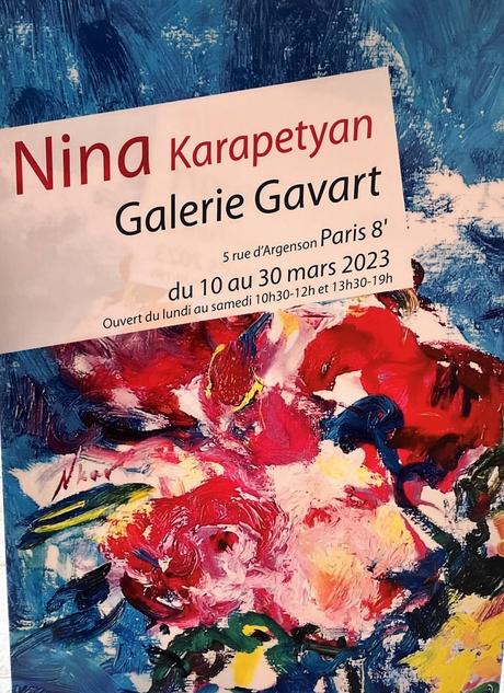 Galerie Gavart    exposition  Nina NKAR (10/30 Mars 2023)