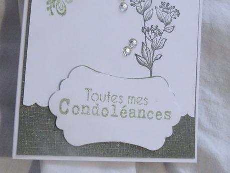 Deux cartes de condoléances . Deux cartes de condoléances .