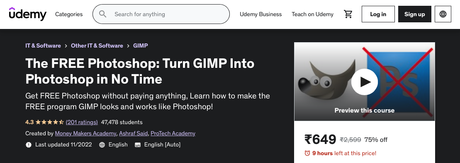 Le Photoshop GRATUIT Transformez GIMP en Photoshop en un rien de temps