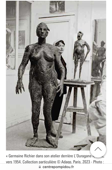 Centre Pompidou  – Exposition Germaine Richier – depuis le 1er Mars 2023.