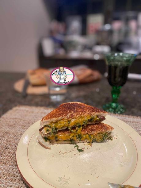 Le Croque monsieur végétarien épinard et champignon Le Croque monsieur végétarien épinard et champignon