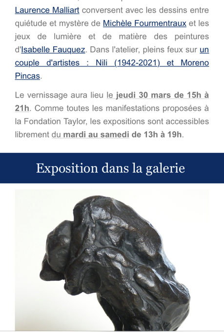 Fondation Taylor  – en Avril 2023.