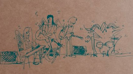 Paul McCartney avec le groupe Wings, exprimant son mécontentement envers la chanson 'Bip Bop